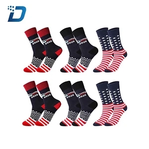 Donald Trump 2020 Socks American Flag Socks President Socks