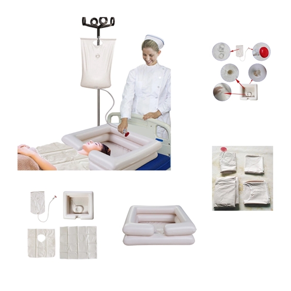 Inflatable Bedside Shampoo Basin Kit  - Image 1