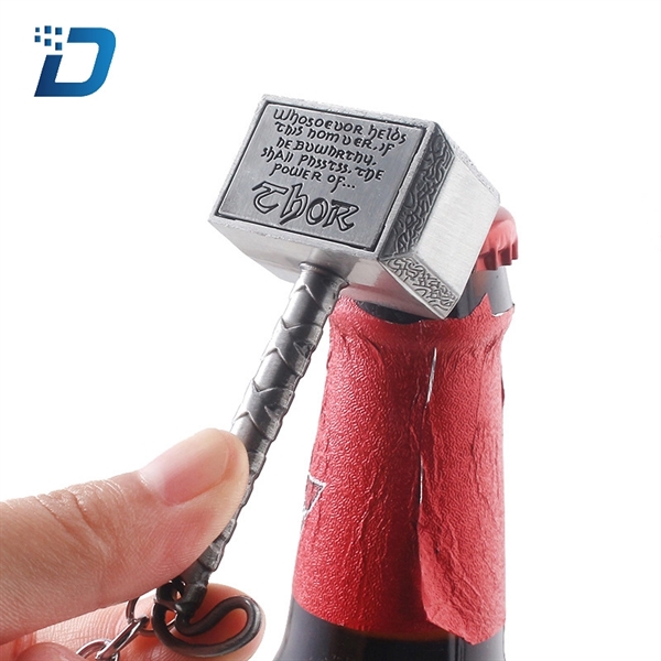 Hammer Bottle Opener Keychain - Image 2