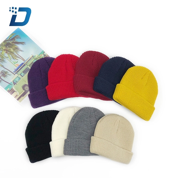 Knit Beanie With Tag - Image 1