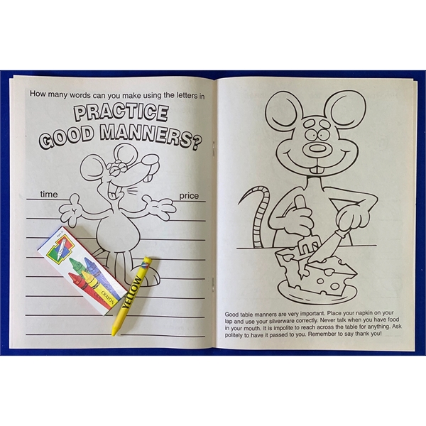 Practice Good Manners Coloring and Activity Book Fun Pack - Image 3
