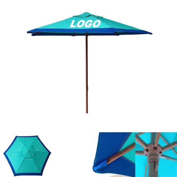 85" Beach Sun Shader Umbrella   - Image 1