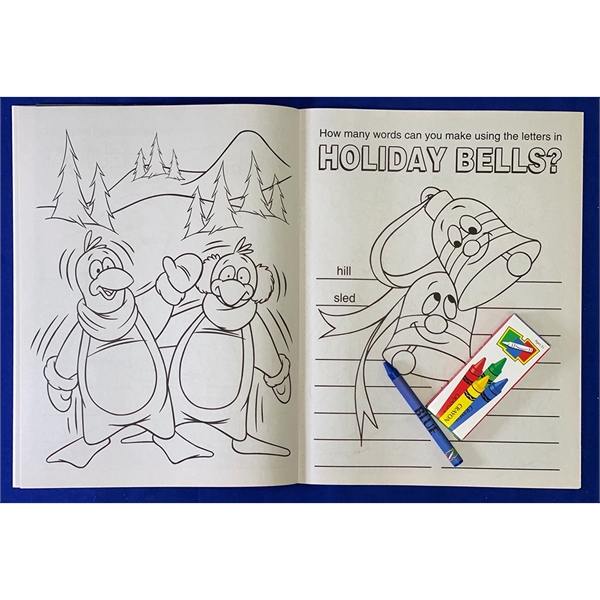 Santa and Friends Coloring and Activity Book Fun Pack - Image 3