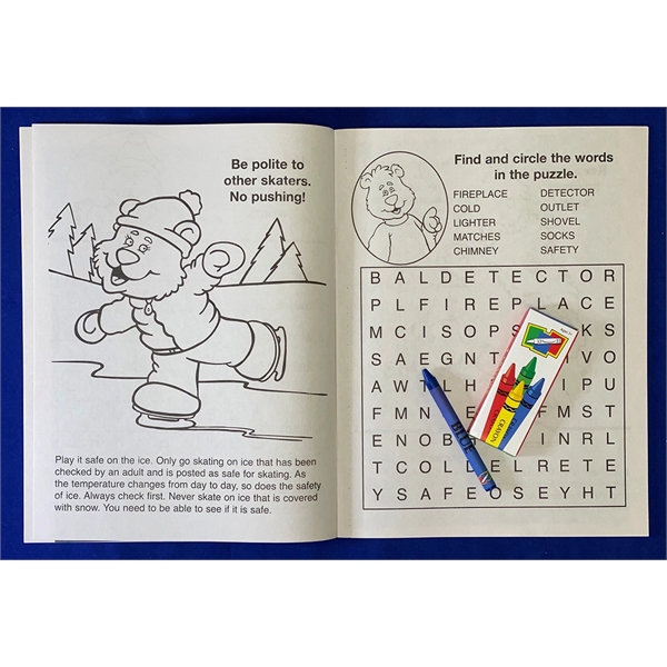Make Winter & Holidays Safe Coloring Book Fun Pack - Image 3