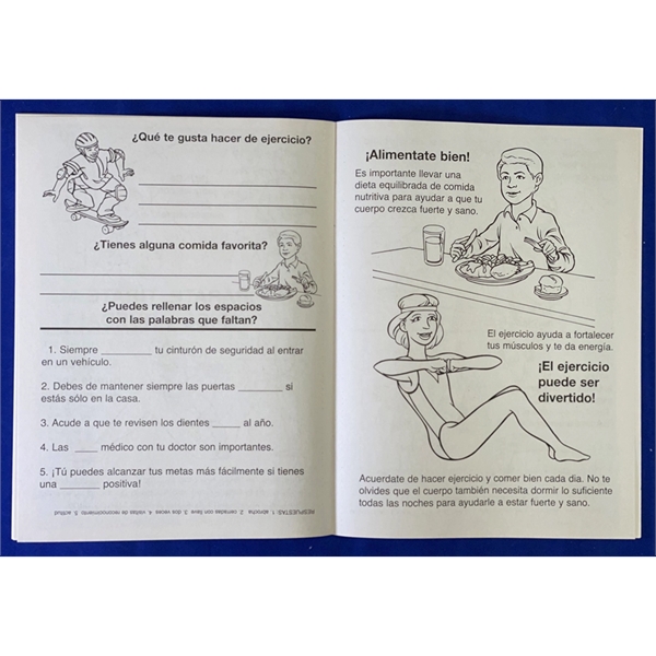 A Guide to Health & Safety Spanish Coloring & Activity Book - Image 3