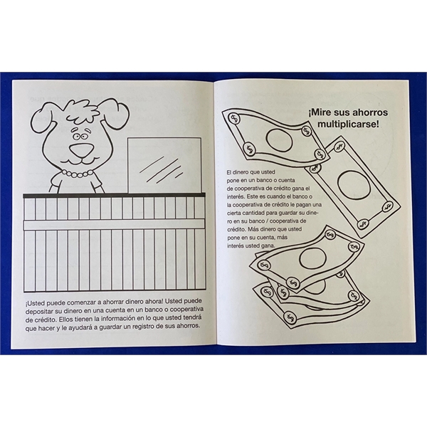 Be Smart, Save Money Spanish Coloring and Activity Book - Image 3