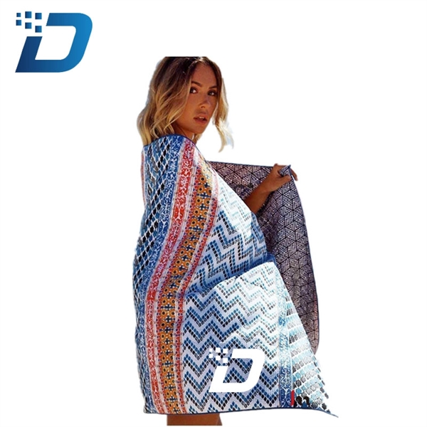 Double-sided Printing Quick-Drying Beach Towel - Image 1