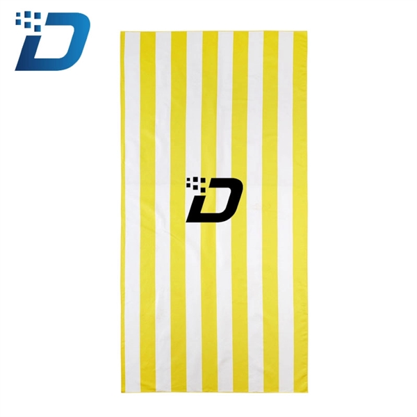 35" x 79" soft striped beach towel - Image 5