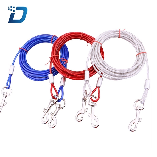 Dog Tie Out Cable Stake Convenient Using Dog Long Lead Stake - Image 1