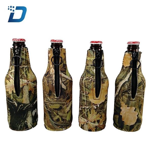 Beer Bottle Cooler Sleeves With Zipper - Image 2