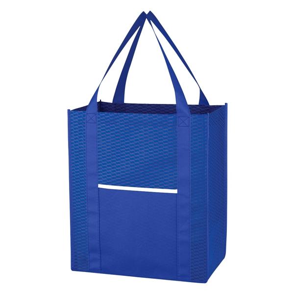 Non-Woven Wave Shopper Tote Bag - Image 20