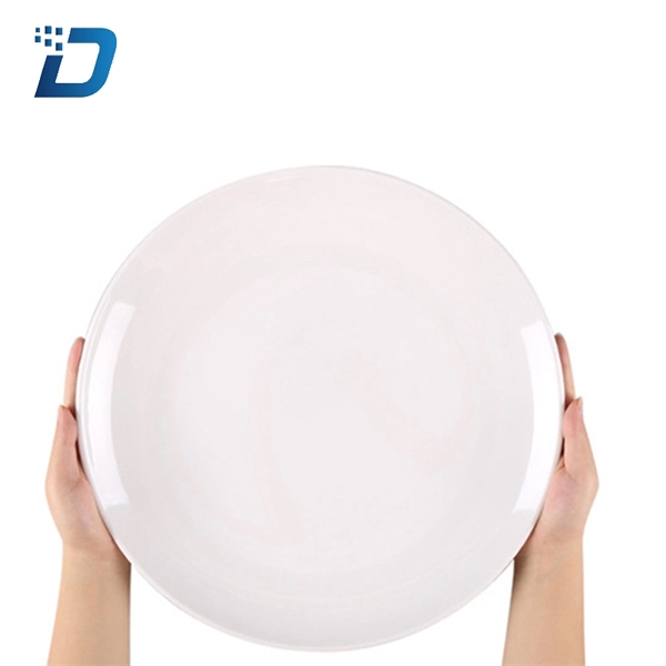Imitation Porcelain Melamine Round Plate - Image 2