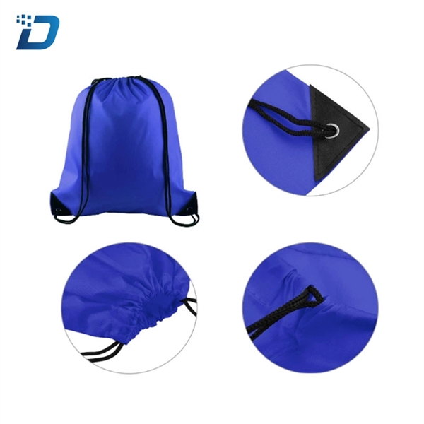 210D Polyester Drawstring Backpack - Image 2