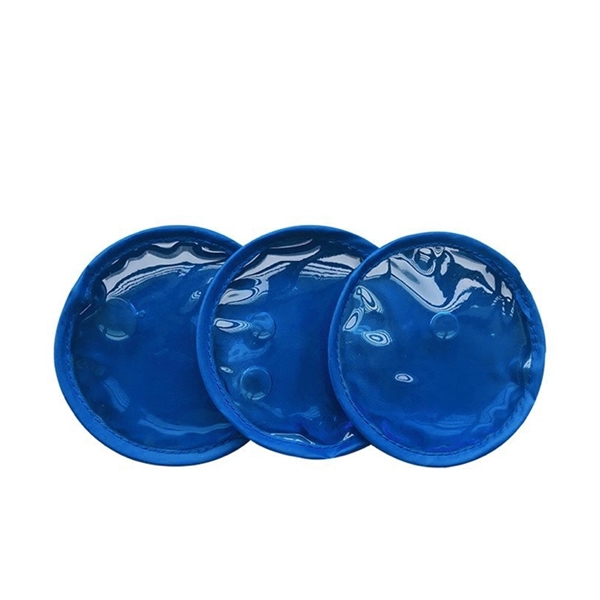 Plush Round Gel Pack with Strap