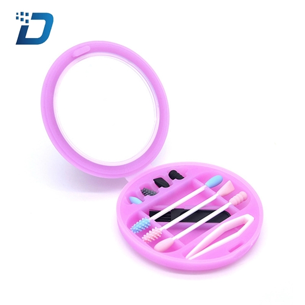 Reusable Make Up Silicone Swab With Mirror - Image 4