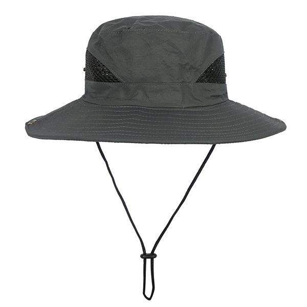 Bucket Sun Hats Mesh Wide Brim Sun UV Protection Hat  For Me - Image 6
