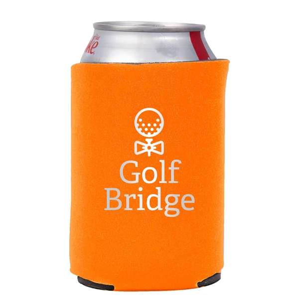 Neoprene Collapsible Can Cooler w/ 1 Color Imprint - Image 12