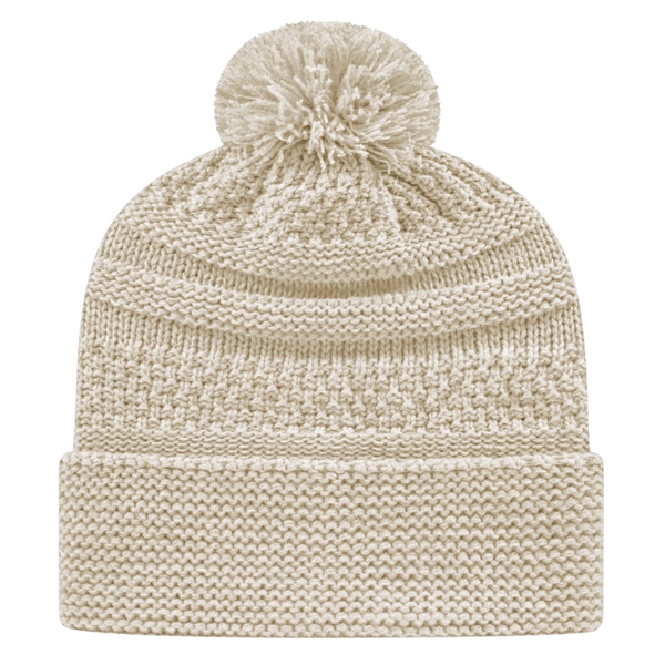 In Stock Cable Knit Cap - Image 4