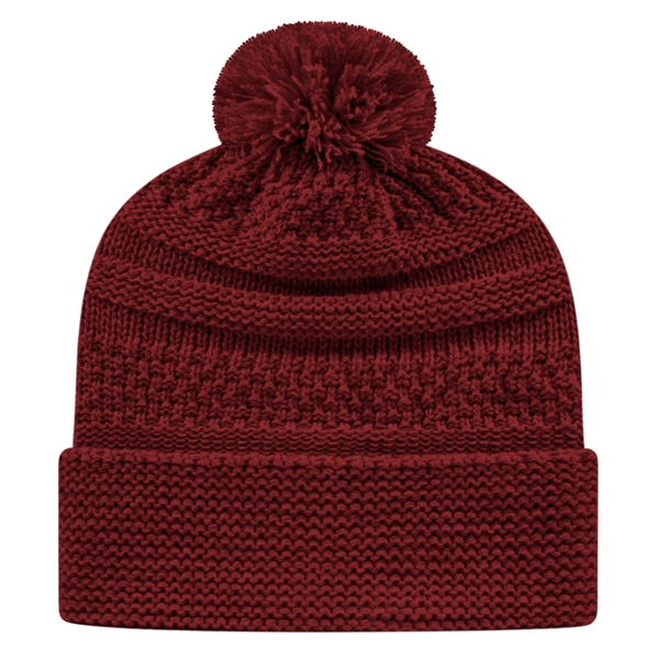 In Stock Cable Knit Cap - Image 5