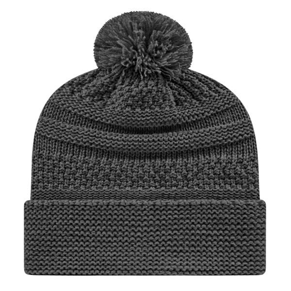 In Stock Cable Knit Cap - Image 6