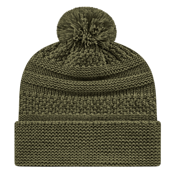In Stock Cable Knit Cap - Image 7