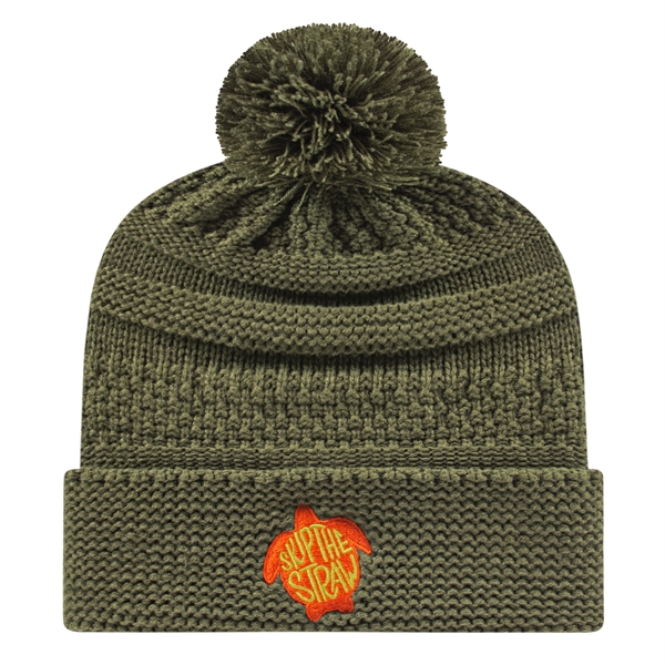 In Stock Cable Knit Cap - Image 1