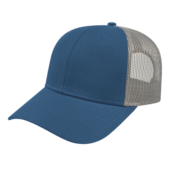 Low Profile Trucker with Modified Flat Bill Cap - Image 11