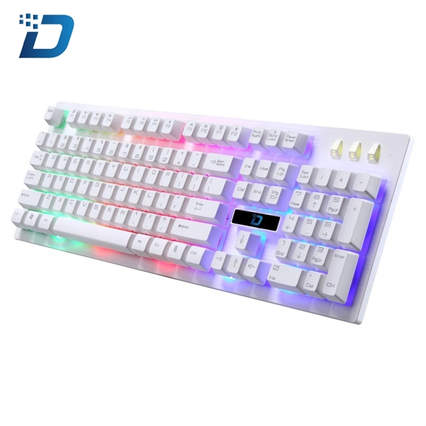 Multiple Color LED Large Size USB Wired Gaming Keyboard - Image 1