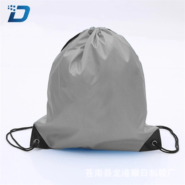 Nylon String Sport Gym Drawstring Backpack Bags - Image 4