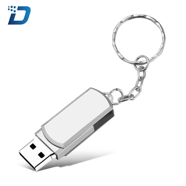 16GB Metal Flash Drive Keychain - Image 3