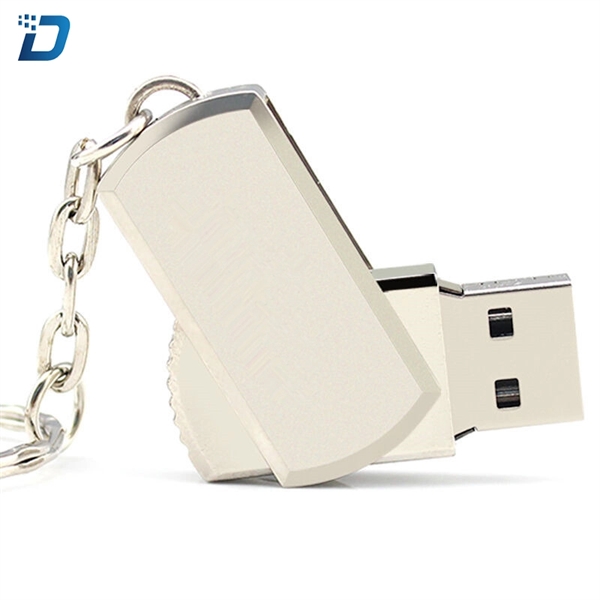 16GB Metal Flash Drive Keychain - Image 4