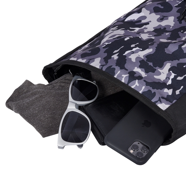 Camo Roll-Top Backpack - Image 6