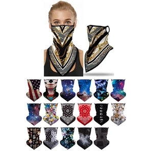 Neck gaiter Face Bandana With Ear Loops