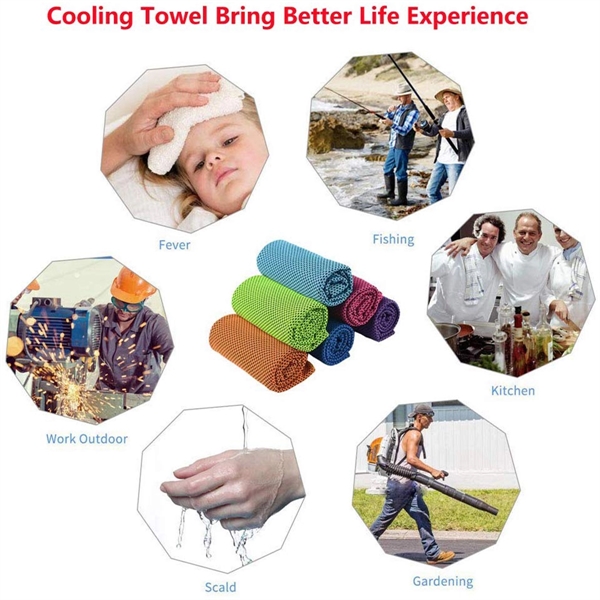 Breathable Ice Instant Cooling Towels - Image 3