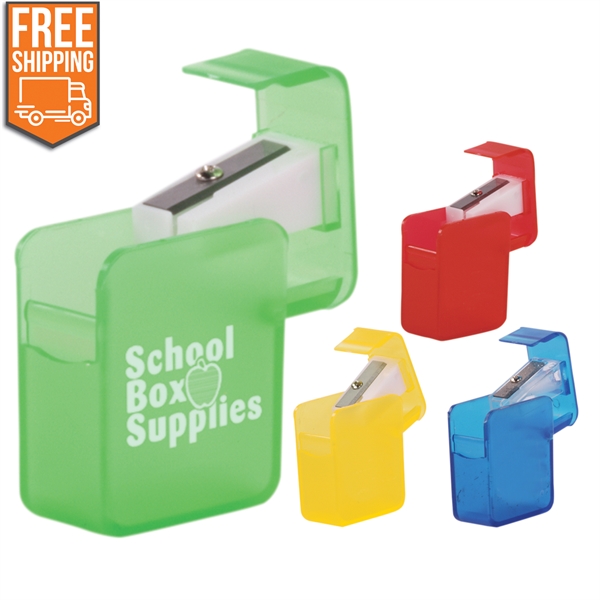 Square Pencil Sharpener - Free FedEx Ground Shipping - Image 1