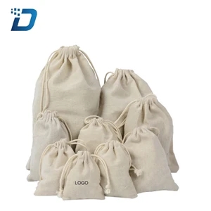 Linen Drawstring Pouch Bag