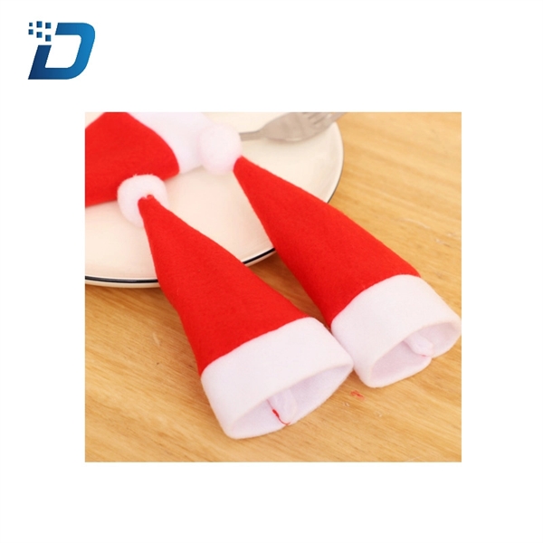 Mini Santa Crafts Christmas Silverware Holders - Image 3