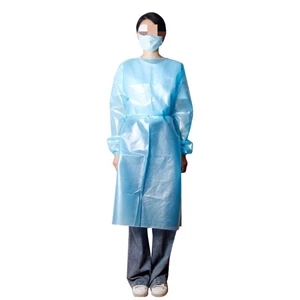 Thickened PE Coated  Disposable Isolation Gowns    