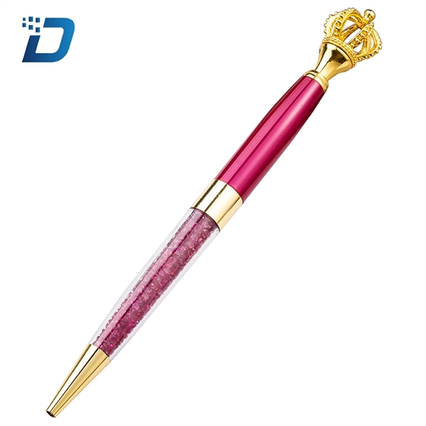 Crown Metal Crystal Ballpoint Pen - Image 3