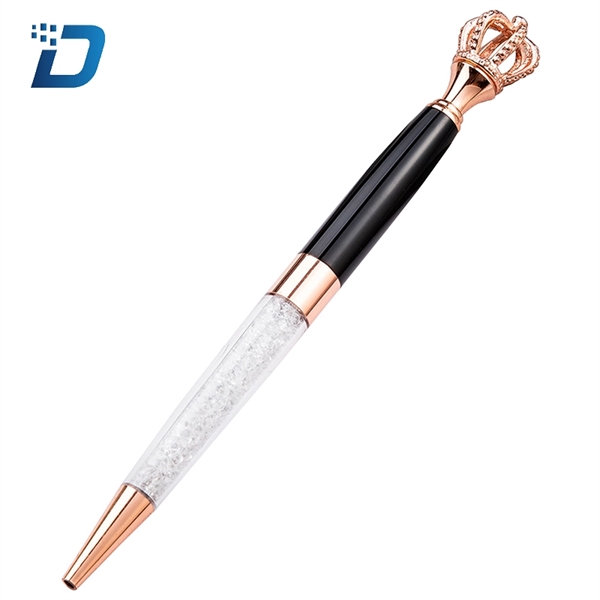 Crown Metal Crystal Ballpoint Pen - Image 4