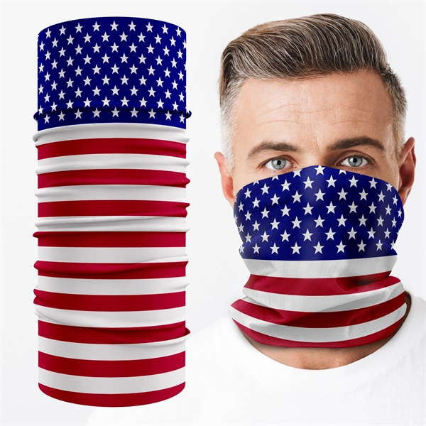 Face Mask Tube Neck Gaiter With Full Color Graphic Dye Subli - Image 1
