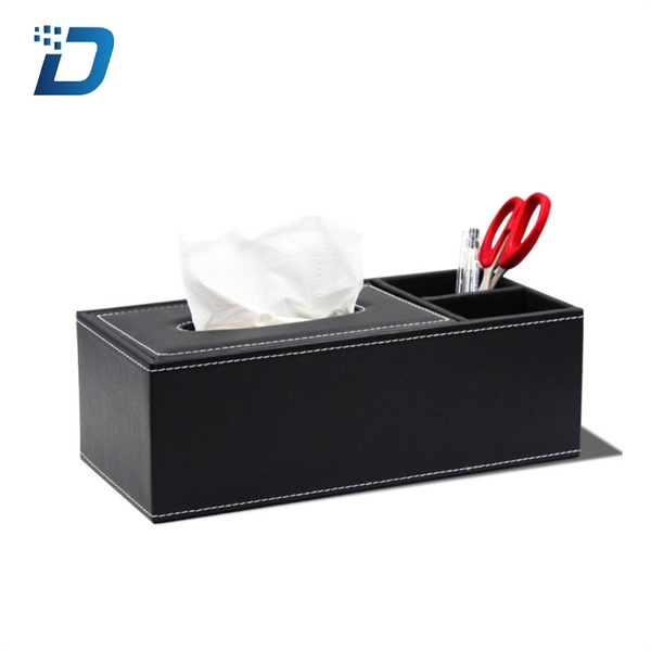 Office Desk Organizer with Tissue Box - Image 1