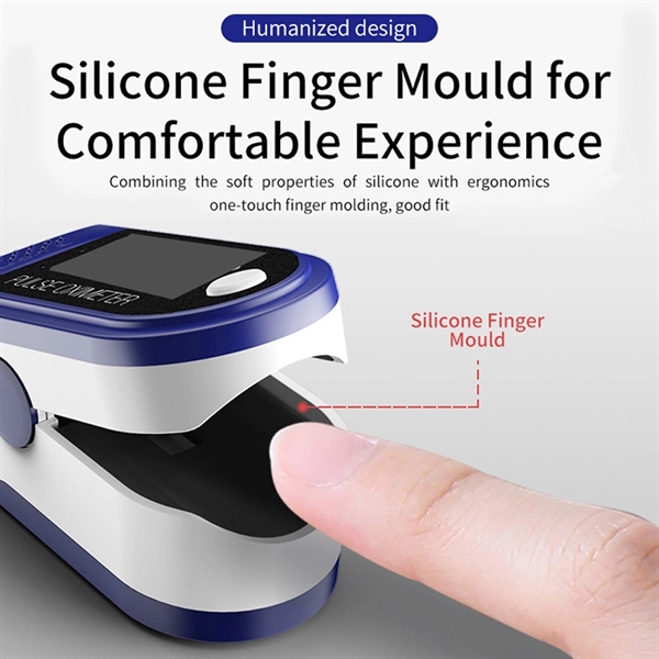 Portable Blood Oxygen Monitor Finger Pulse Oximeter Oxygen S - Image 2