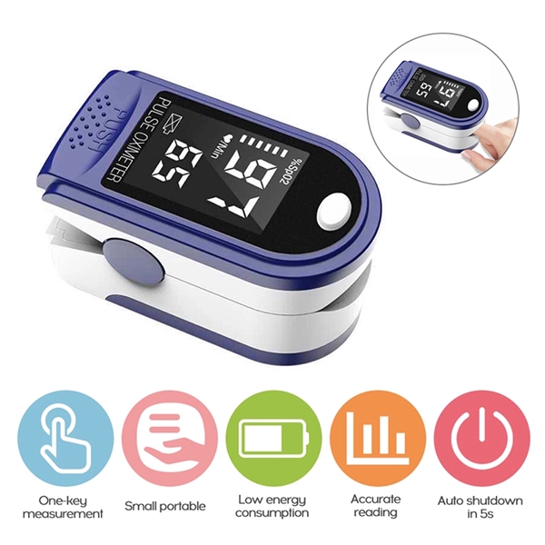 Portable Blood Oxygen Monitor Finger Pulse Oximeter Oxygen S - Image 3