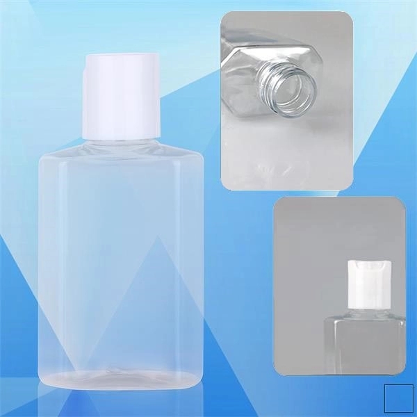 PPE 2 Oz.Square Gel Bottle for Hand Sanitizer - Image 1