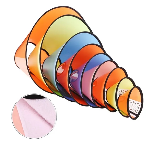 Colorful Adjustable Cone Dog Elizabethan Collar - Image 1