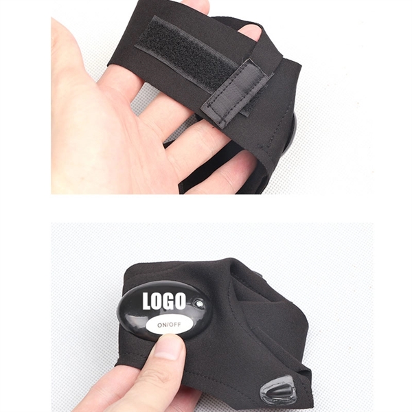 One Hand LED Flashlight Glove Outdoor Fishing Gloves. - Image 3