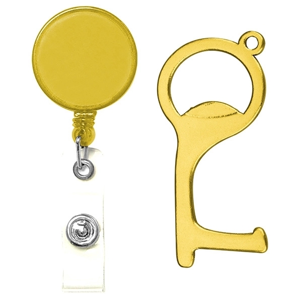 PPE Door and Bottle Opener/Closer No-Touch w/ Badge Reel - Image 3