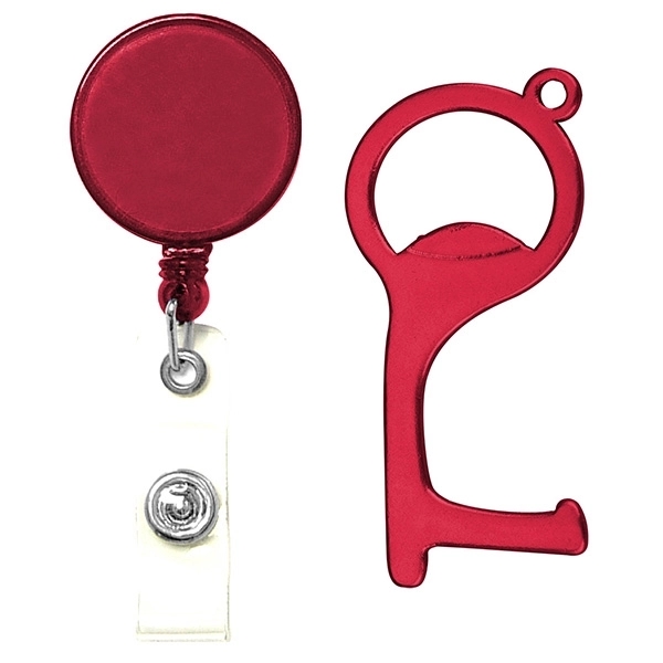PPE Door and Bottle Opener/Closer No-Touch w/ Badge Reel - Image 6