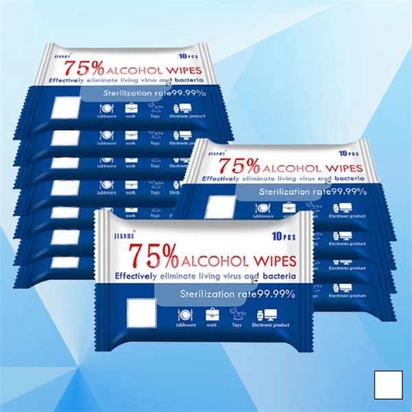 PPE 75% Alcohol Wipes 10pcs - Image 1